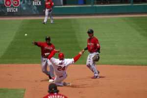 野球、内野、ピボットプレー